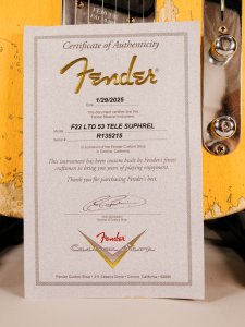 Fender custom shop Limited 53 Telecaster Super Heavy Relic Aged Nocaster Blonde