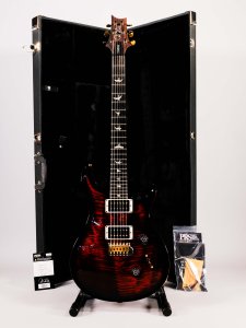 Prs Custom 24 Pattern Thin 10-Top Fire Smokeburst