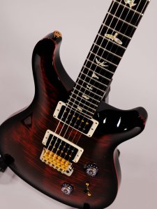 Prs Custom 24 Pattern Thin 10-Top Fire Smokeburst