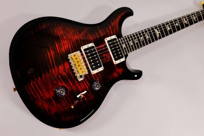 Prs Custom 24 Pattern Thin 10-Top Fire Smokeburst