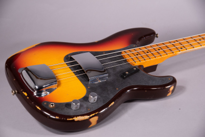 Fender Custom Shop 58 Precision Bass Relic Faded Aged Chocolate 3 Colour Sunburst