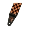 Fender Limited Weighless Checker Strap Orange Black 2'