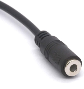 Quik Lok Cavo Adattatore Mini Jack TRS 3.5 e Midi DIN 5 Poli Femmina