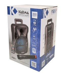 Karma Diffusore Amplificato con Radiomicrofono ed Effetto Luce 300W