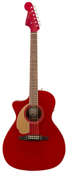 Fender Newporter Player Left Hand Candy Apple Red Walnut Chitarra Mancina