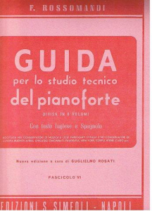 Florestano Rossomandi - Guida per lo studio del pianoforte - Fascicolo VI