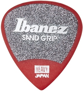 Ibanez  6 Picks set Sand Grip Red  1 mm
