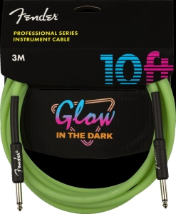 Fender Professional Series Glow in the Dark Cable Green Mt3