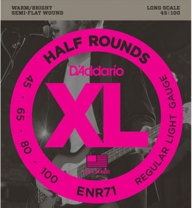 D'Addario Xl Half Rounds 45-100 Long Scale Muta Per Basso Elettrico