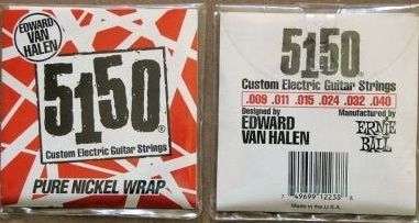 Ernie Ball 5150 Pure Nickel Wrap  09-40 Van Hallen