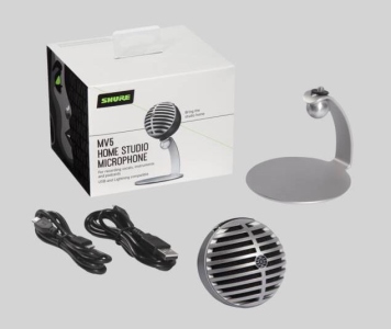 Shure Mv5 Dig Grey Microfono USB a Condensatore per Home Studio
