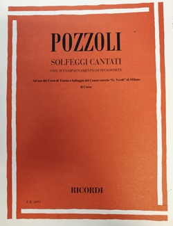 Ricordi Pozzoli Solfeggi Cantati con Accompagnamento di Pianoforte II Corso