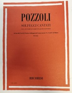 Ricordi Pozzoli Solfeggi Cantati con Accompagnamento di Pianoforte II Corso