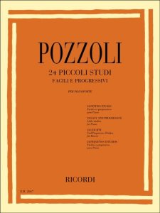 Ricordi Pozzoli 24 Piccoli Studi Facili e Progressivi - Pianoforte