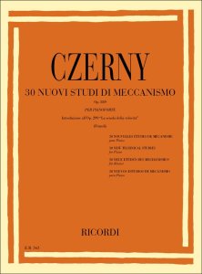 Ricordi Czerny 30 Nuovi Studi di Meccanismo Op 849