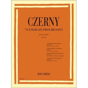Ricordi Czerny 70 Esercizi Progressivi per Pianoforte