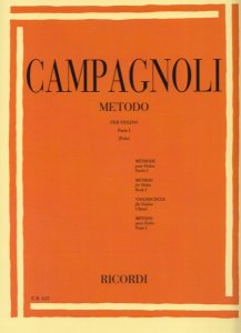 Ricordi Campagnoli Metodo per Violino Pt. I