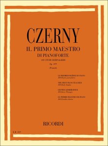 Ricordi Czerny Il Primo Maestro Di Pianoforte 100 Studi Giornalieri OP 599