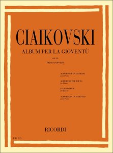 Ricordi Ciaikovski Album per la Gioventù Op. 39 per Pianoforte