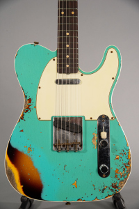 Fender Custom Shop Built 1960 Telecaster Heavy Relic Faded Aged Sea Foam Green