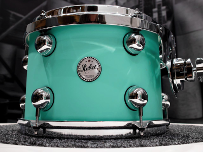 Dsdrum Kit Batteria Rebel Custom Shop All Maple Cadillac Green Lacquered Finish