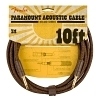 Fender Paramount Acoustic Instrument Cable Brown Mt 3
