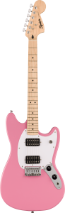 Squier Sonic Mustang HH Maple Flash Pink