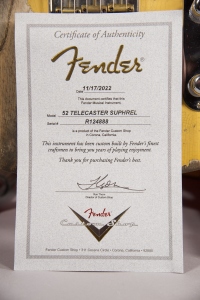 Fender 52 Telecaster Super Heavy Relic Aged Nocaster Blonde