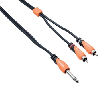 Bespeco Cavo Interlink Jack 6,3 Mm Per 2 Rca Mt 5