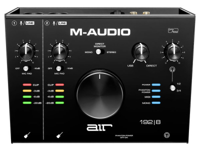 M AUDIO AIR 192-8  AUDIO MIDI USB INTERFACE  2 IN  4 OUT