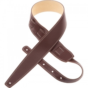 Magrabo Leather Guitar and Bass Strap Holes HS Entry Brown 6 cm