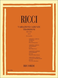 Ricci - Variazioni-Cadenze Tradizioni per Canto, Vol.II