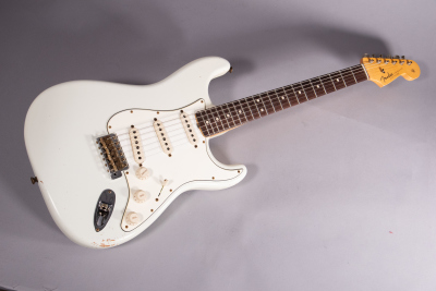 Fender CustomShop 63Stratocaster Jrn Relic MasterBuilt Galuszka AgedOlympicWhite