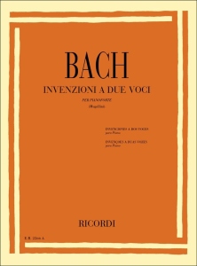 Bach - Invenzioni a due voci - per pianoforte, Edizioni Ricordi