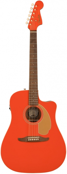 Fender Redondo Player Ltd Chitarra Acustica Elettrificata Fiesta Red