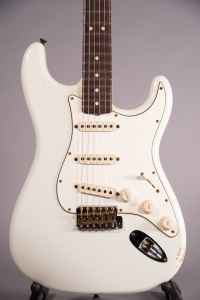 Fender CustomShop 63Stratocaster Jrn Relic MasterBuilt Galuszka AgedOlympicWhite