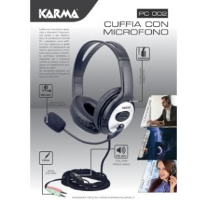 Karma PC002 Cuffia con Microfono