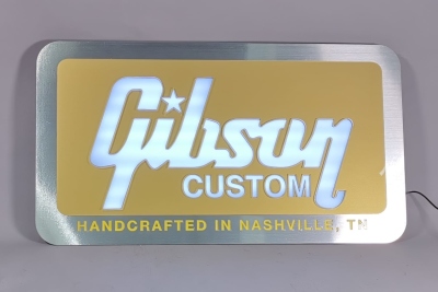 Gibson Custom Logo Led Gold