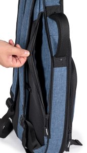 Stefy Borsa per Basso Elettrico Blu Imbottitura 25 mm