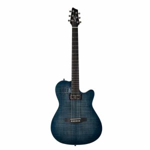 Godin A6 Ultra Denim Blue Flame