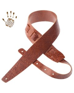 Magrabo Tracolla Holes Hc Embossed Flores Marrone