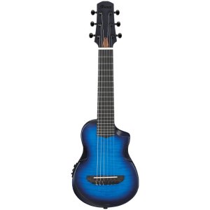 Ibanez AUP10FMNE Ukulele Tenore Open Pore Transparent Blue