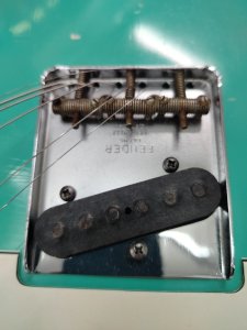 telecaster assemblata left hand usata