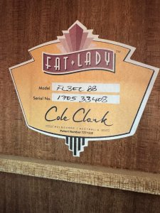 Cole Clark Fat Lady 3 Dreadnought Cutaway Elettrificata