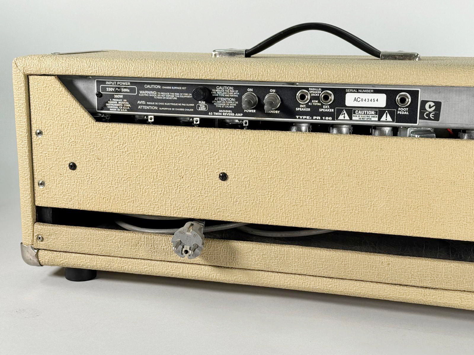 Fender Twin Reverb Testata Blonde Usata