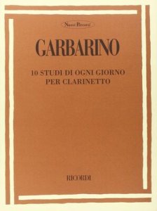 Ricordi Garbarino 10 Studi di Ogni Giorno per Clarinetto