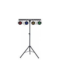JB Systems LIVESET 2 Bar con 4 x 27 W RGB Projectors + 4 x 1 W Flash Led