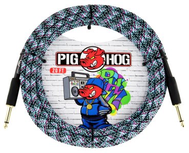 Pig Hog Blu Graffiti Instrument Cable 3 Mt.