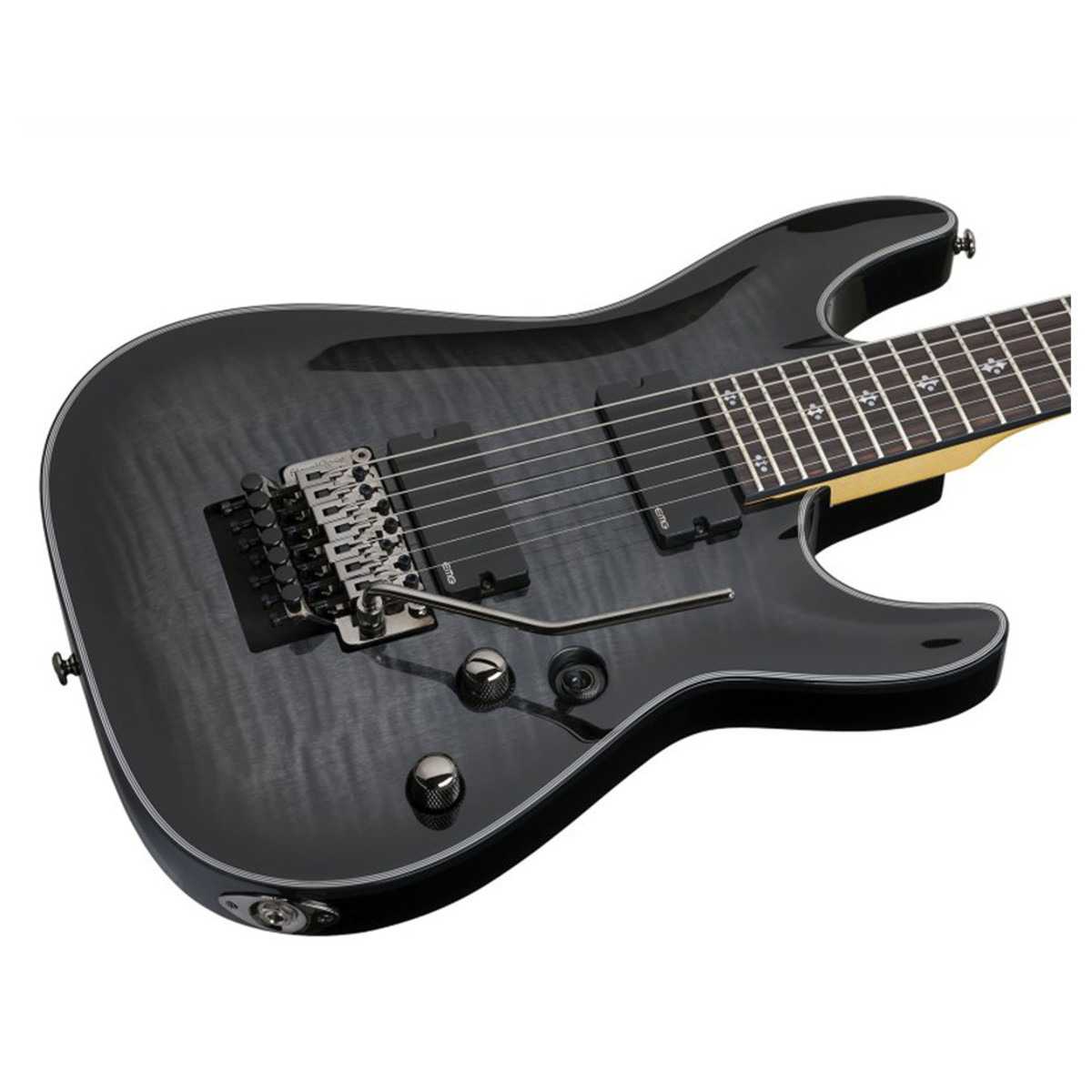 Schecter Damien Elite 7 Fr Trans Black Burst