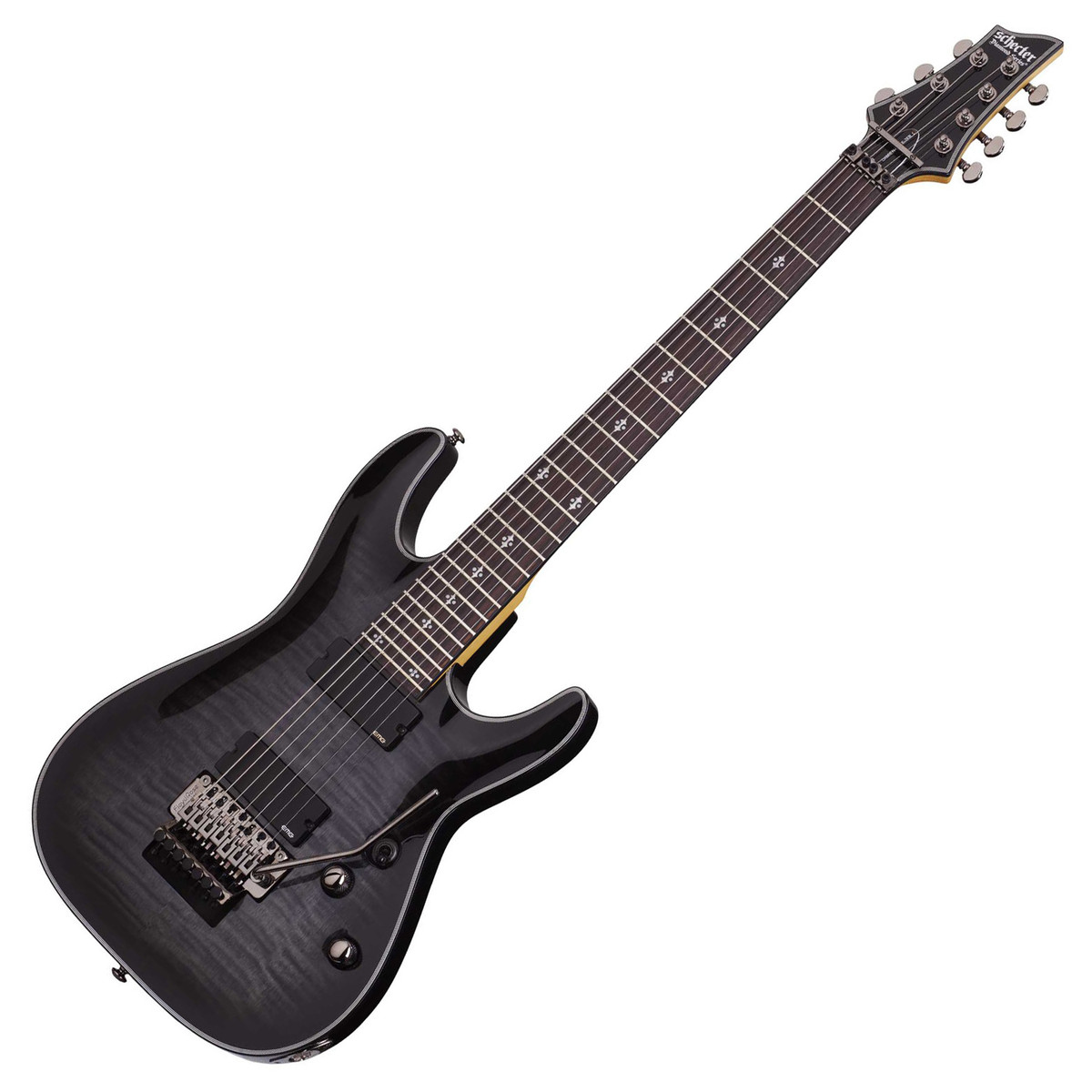 Schecter Damien Elite 7 Fr Trans Black Burst